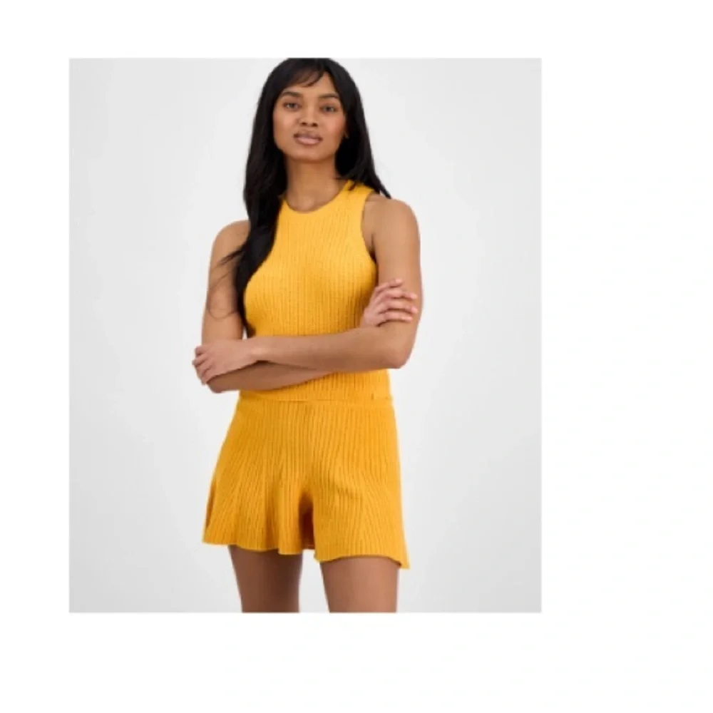 UGG Mustard Women's Elaenia Lightweight
Ribbed Sleep Tank Top - Picture 6 of 12